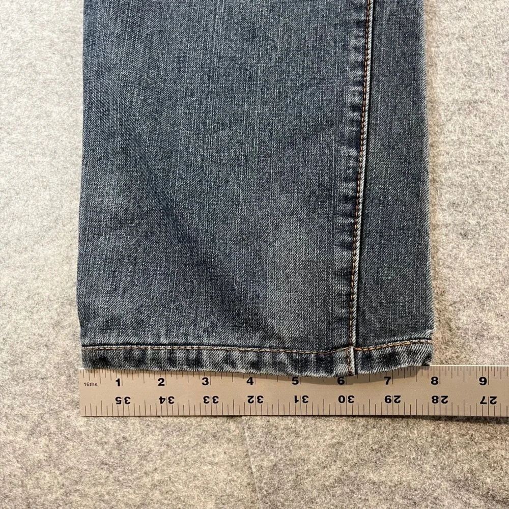 IZOD Mens Slim Straight Dark Wash‎ Denim Jeans 36x32 Casual Classic Blue 0355